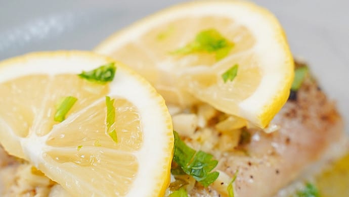 Lemon Garlic Baked Cod