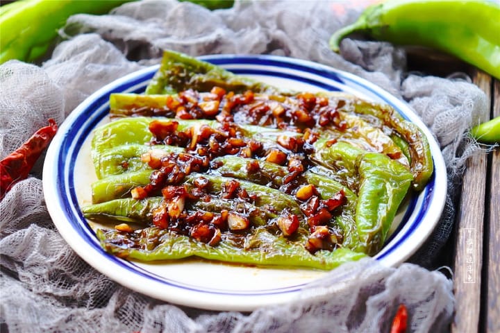 Blistered Green Bell Peppers